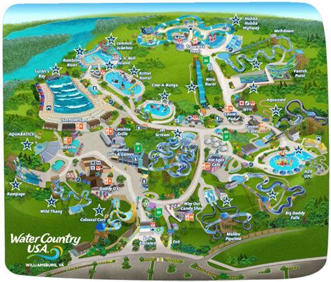 Water Country USA Map