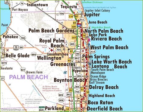 Map of West Palm Beach