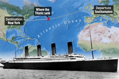Map Of Where The Titanic Is Located