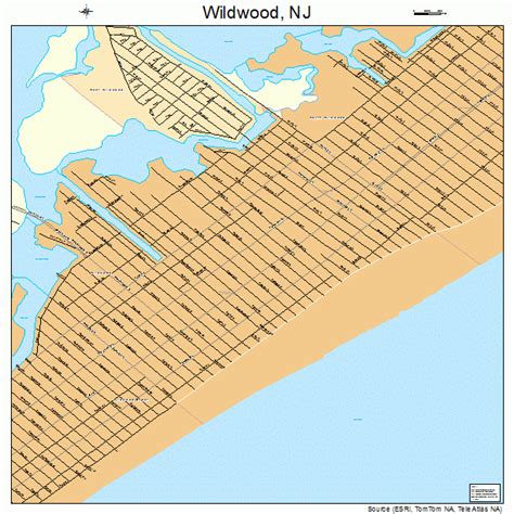 Map Of Wildwood New Jersey