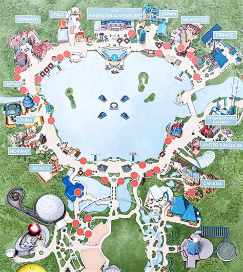 Map Of World Showcase Epcot