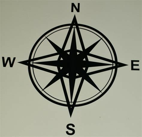 Map With A Compass Rose