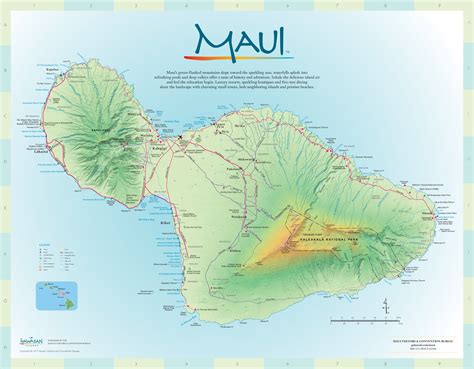 Maui Hawaii Map of Island