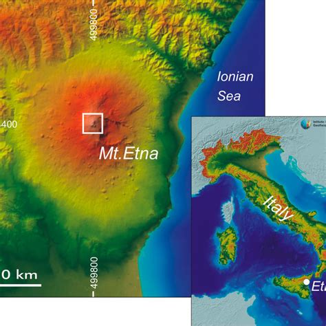 Map of Mount Etna