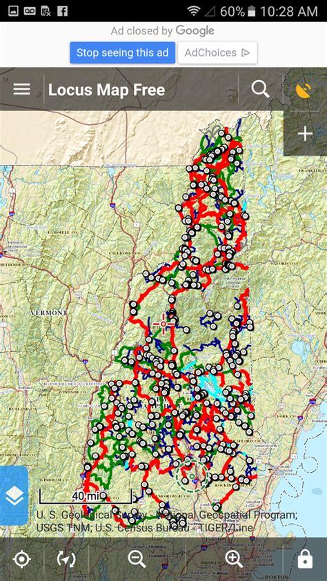 New Hampshire Snowmobile Trails Map