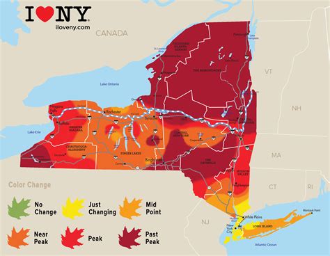 New York Fall Foliage Map