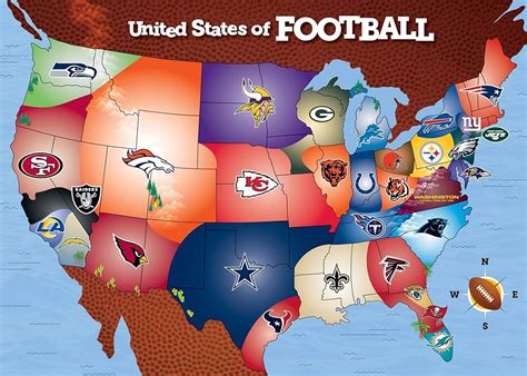 How MAP Works NFL Teams On A Map