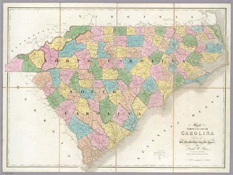 North and South Carolina Map
