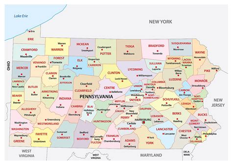Pa County Map With Towns