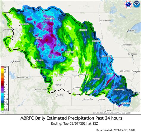 Past 24 Hour Precipitation Map