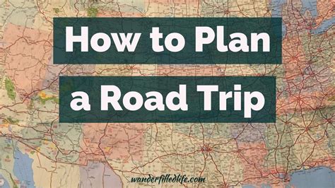 Map for Planning a Road Trip