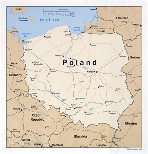 Poland Map in Europe