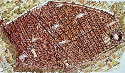 Map of Pompeii, Italy