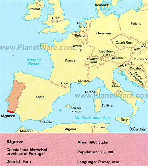 Map of Europe with Portugal highlighted