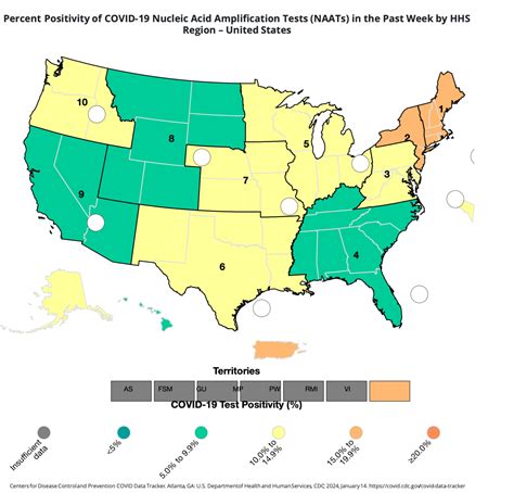 Map showing positivity rate by state