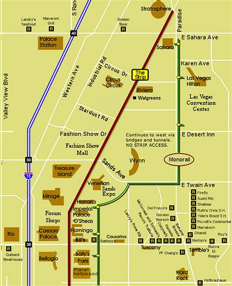 MAP Works for Restaurant Map Las Vegas Strip