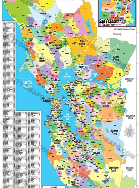 San Francisco Zip Code Map