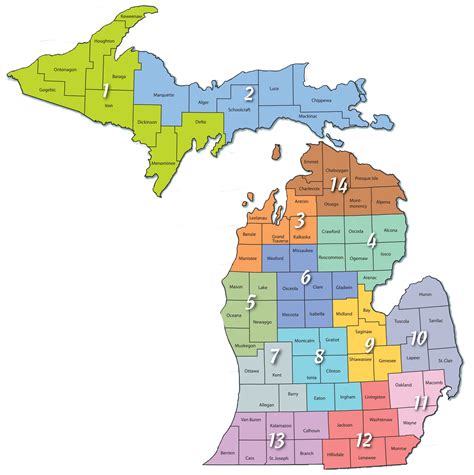 How MAP Works School Districts in Michigan Map