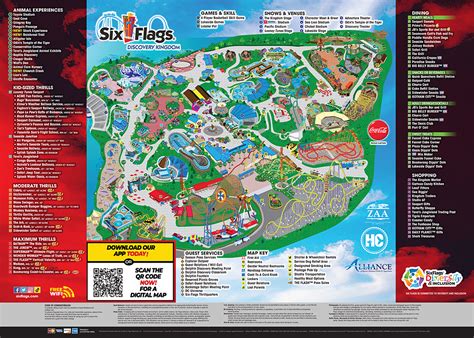 Six Flags Discovery Kingdom Map
