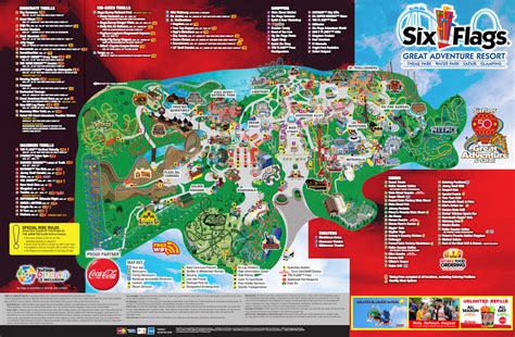 Six Flags Great Adventure Map