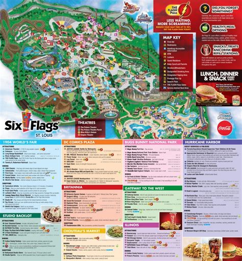 Six Flags St Louis Map