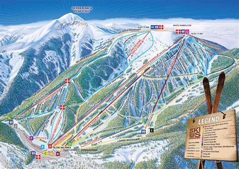 Ski Map of New Mexico