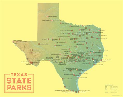 Texas State Parks Map