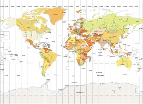 Time Zone Map of the World