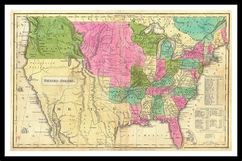 MAP of United States in 1800