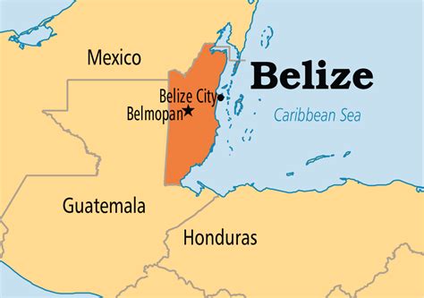 Map of Belize