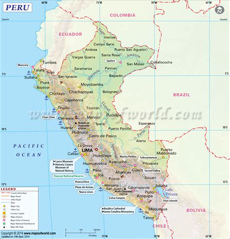 Map of Peru