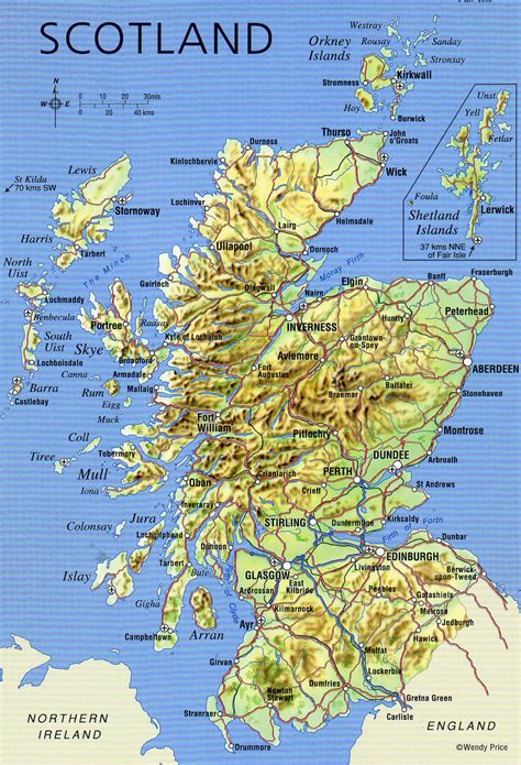 Map image showing Scotland