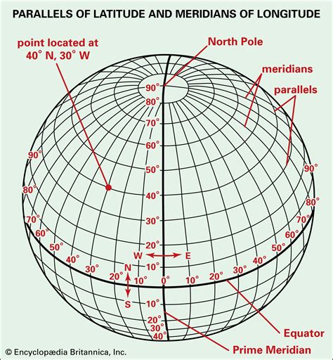 World map with latitude and longitude lines