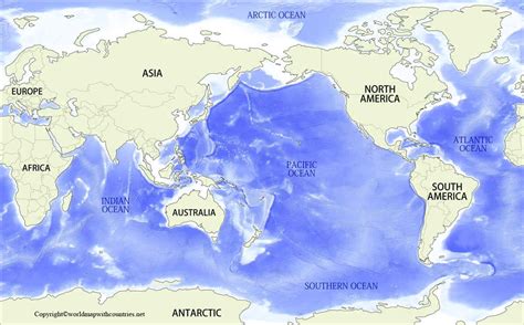 World Map Of Pacific Ocean