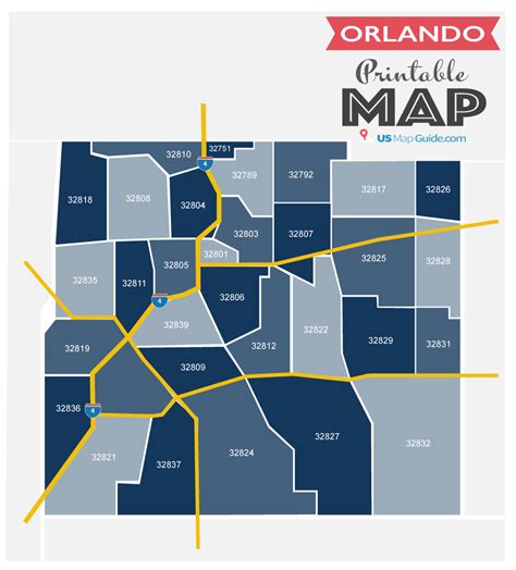 MAP works Zip Code Map Of Orlando