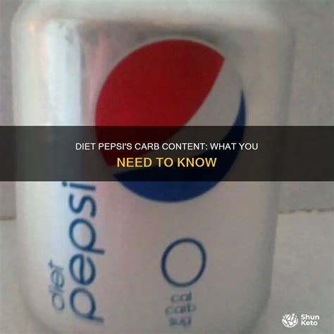 How Many Carbs In Diet Pepsi