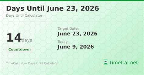 How Many Days Til June 23
