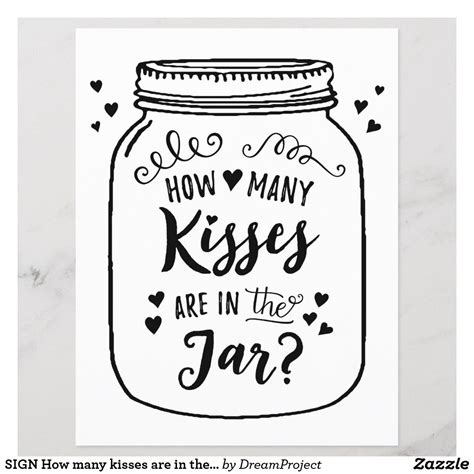 How Many Kisses In The Jar Free Printable