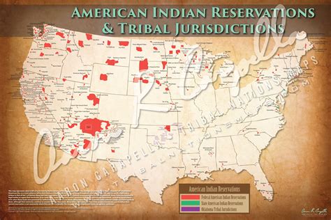 United States Map Of Indian Reservations