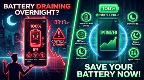 How to reduce overnight battery drain on Android