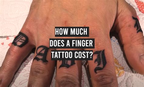 How Much Does Finger Tattoo Cost