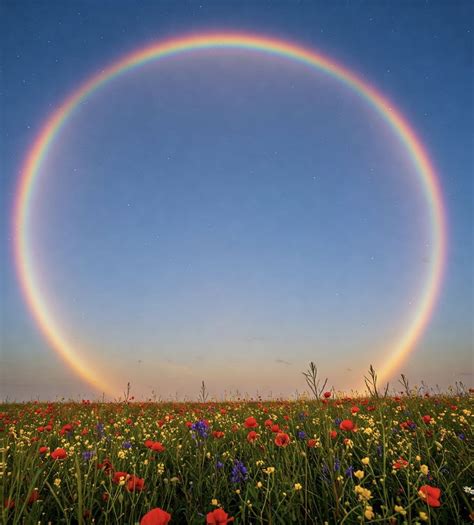 Discover the Mystical Phenomenon: A Rare, Mesmerizing Circular Rainbow!