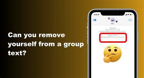 Quick answer can you leave a group text on Android