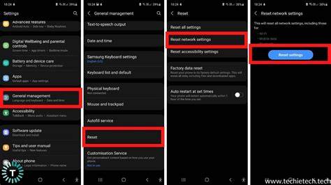 How to reset network settings on Android
