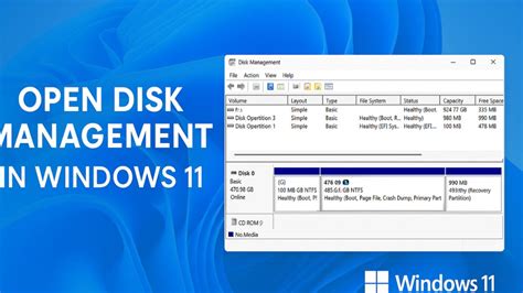 How To Access Disk Management In Windows 11