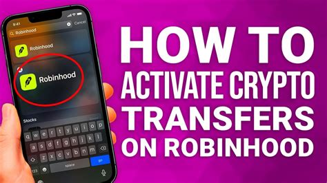 How To Activate Crypto Transfers On Robinhood