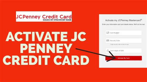 How To Activate Jcpenney Credit Card
