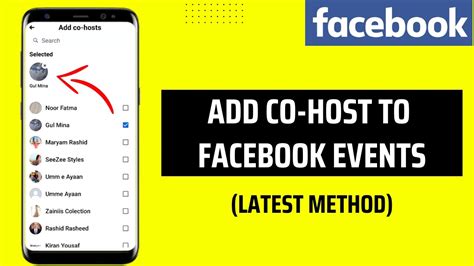 How to add a Facebook page as event host?