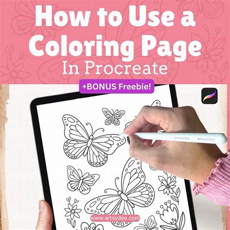 How To Add A Coloring Page To Procreate