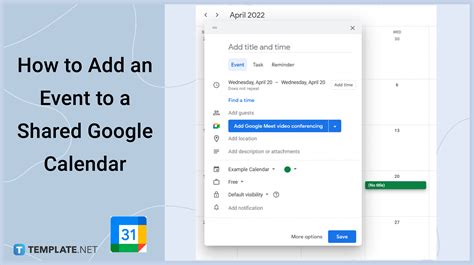 How to add an image to my Google calendar event so that it shows up on